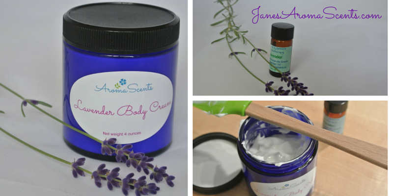 Lavender body creams, lavender essential oil